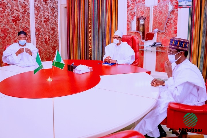 Details Of What Buhari And Buni Discussed During Their Close Door Meeting