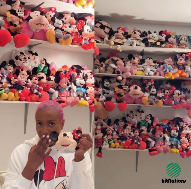 DJ Cuppy Flaunts Her Minnie Mouse Dolls Collected Over 10 years (Photos)